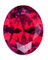 人造紅寶石 橢圓形 OS 紅#5