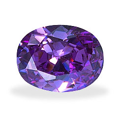 人造鋯石 橢圓形 OS 紫藍