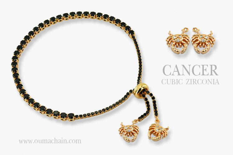 OUMACHAIN 925純銀12星座手鍊-巨蟹座CANCER