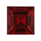 人造紅寶石 正方形 (倒角) SQ 紅#8