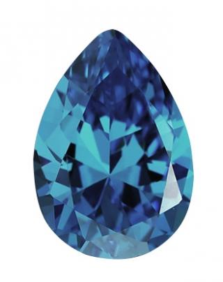人造尖晶石 水滴形 PS 尖藍 #120