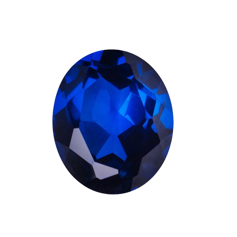 人造藍寶石 橢圓形 OS 藍寶#35