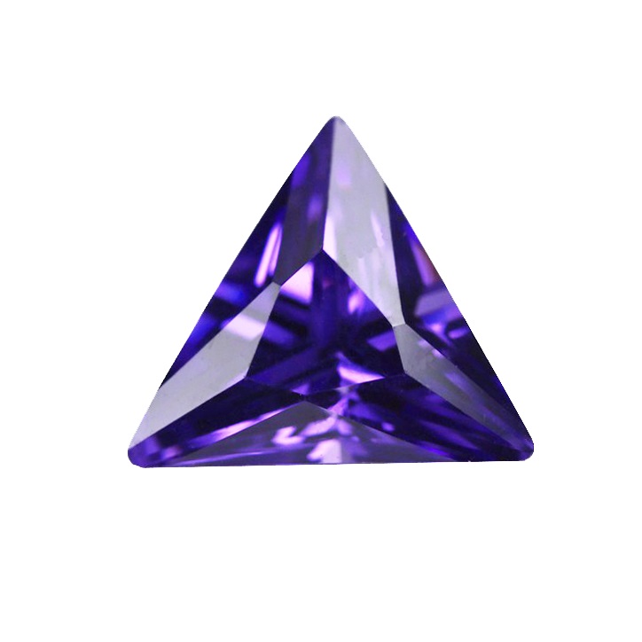 人造鋯石 三角形 TS 紫紅